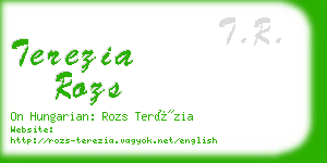 terezia rozs business card